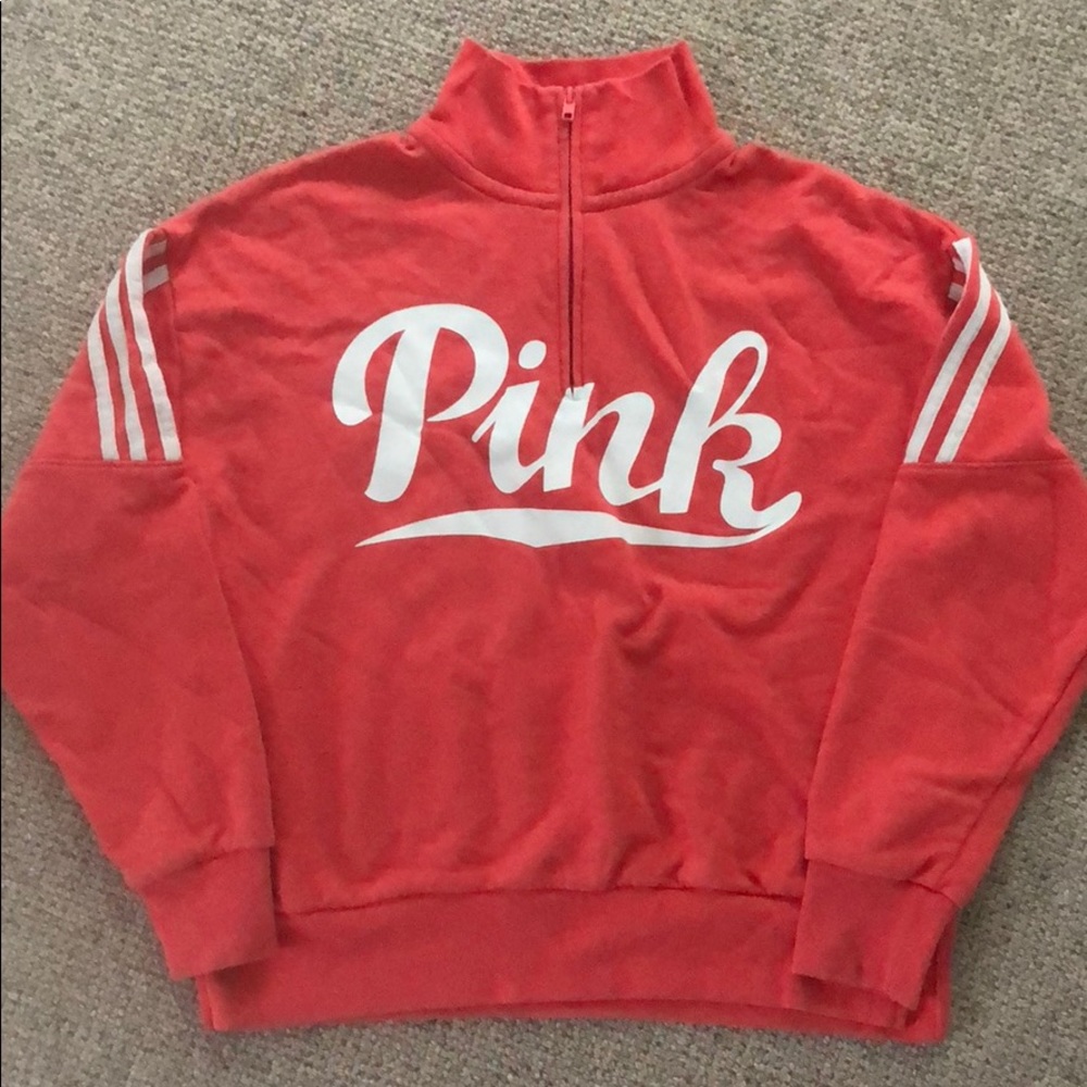 VS PINK Quarter Zip Pullover